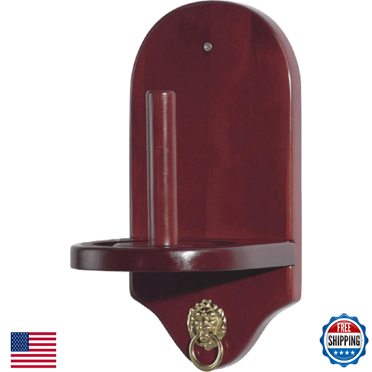 Viper by GLD Products Billiard Pool Chalk Holder Wall Mounted Wood Mahogany 12x7 - Image 1