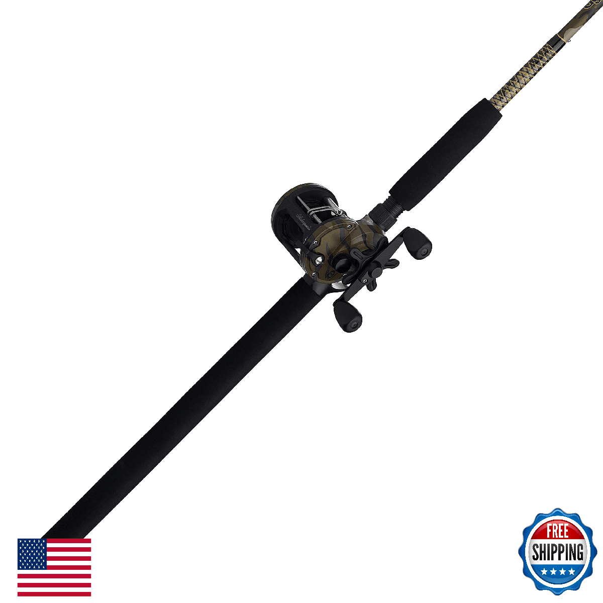 Ugly Stik Camo Conventional Fishing Rod & Reel Casting Combo, 7ft, Right Hand - Image 1