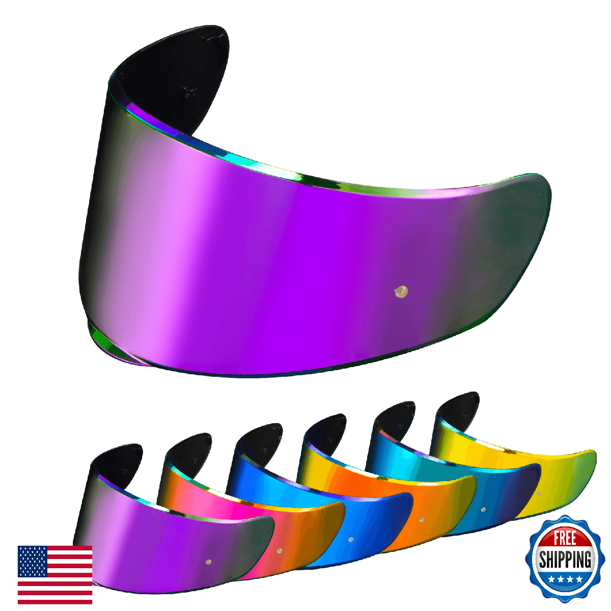 Sedici Strada 2 Visor Motorcycle Helmet Accessory Deep Purple Replacement for LS - Image 1