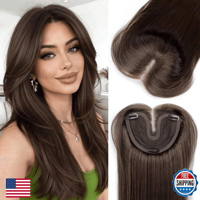 Isaic Hair Toppers For Women 24 Inch Synthetic Hair Topper 360 Clips In And - Image 1