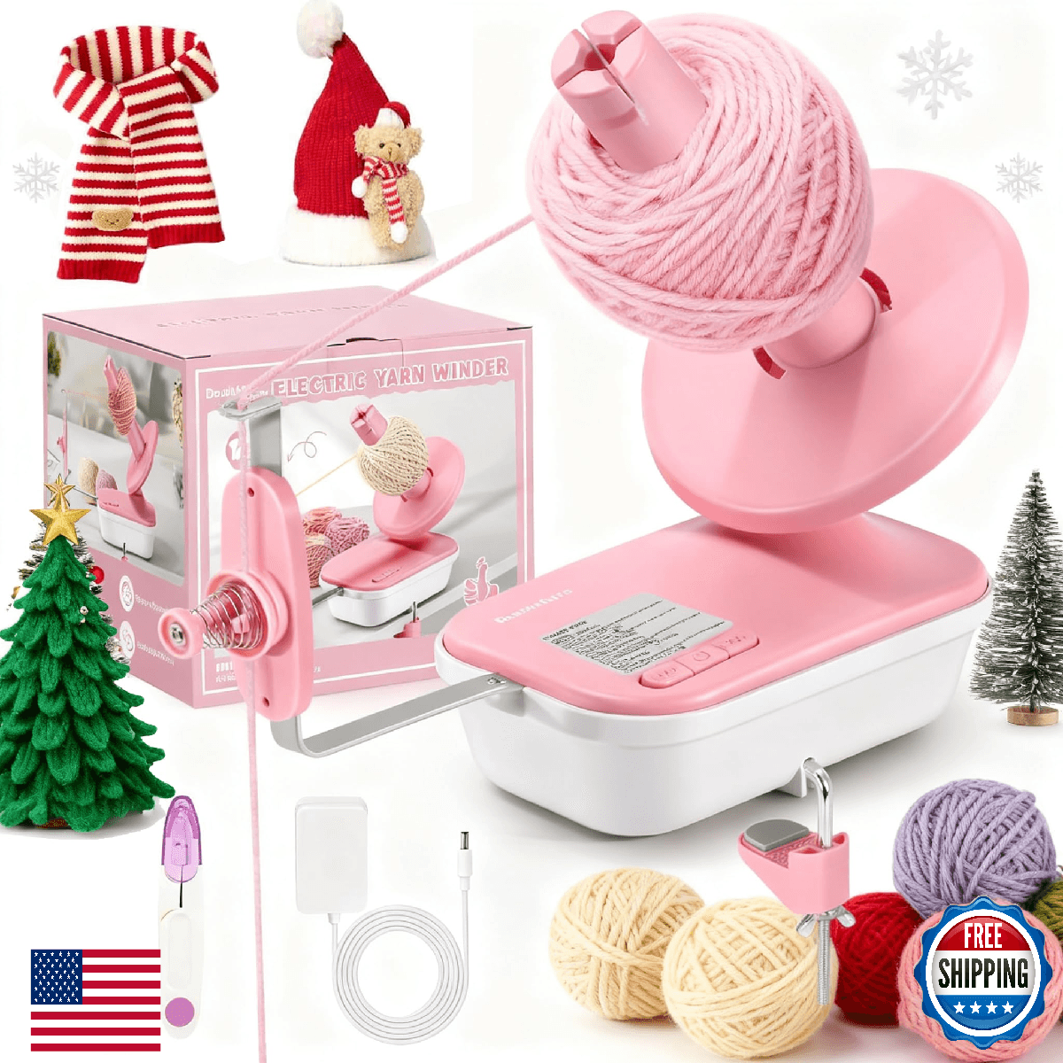 Electric Yarn Winder for Crocheting High Speed, Upgrade Three Gears Adjustable 4 - Image 1