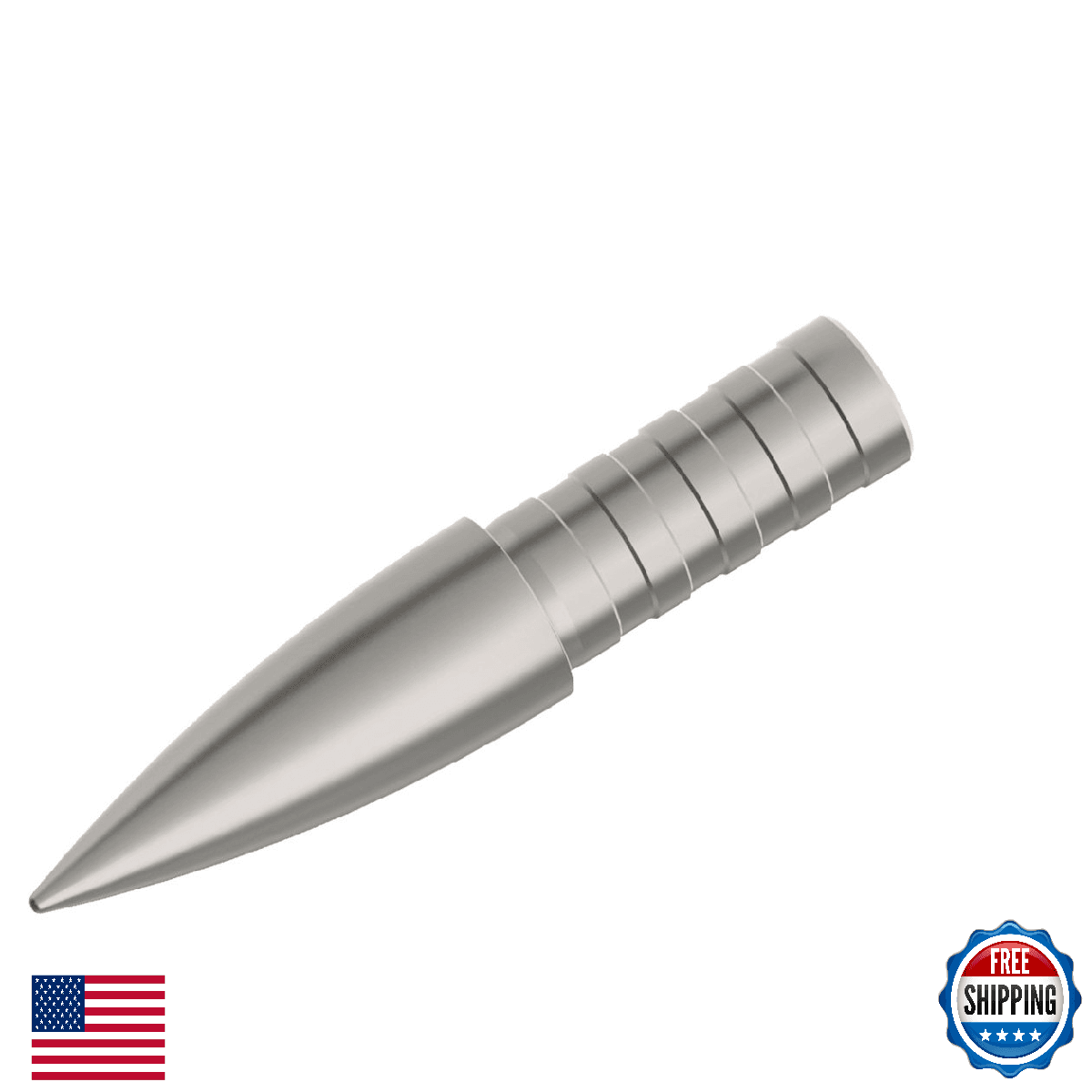 Gold Tip Glue In Accu Point .246 100gr Arrows - 1 Dozen, Silver - Image 1