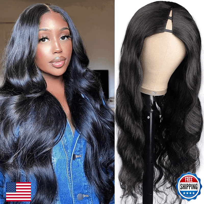 Xagujpo V Part Wig Human Hair Body Wave For Black Women Upgrade U Part Human - Image 1