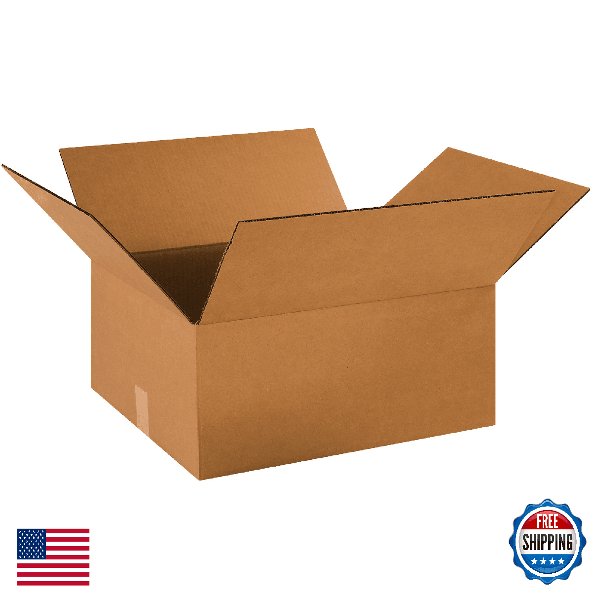 BOX USA 18 x 16 x 8 Corrugated Cardboard Boxes, Medium 18"L x 16"W x 8"H, Pack o - Image 1
