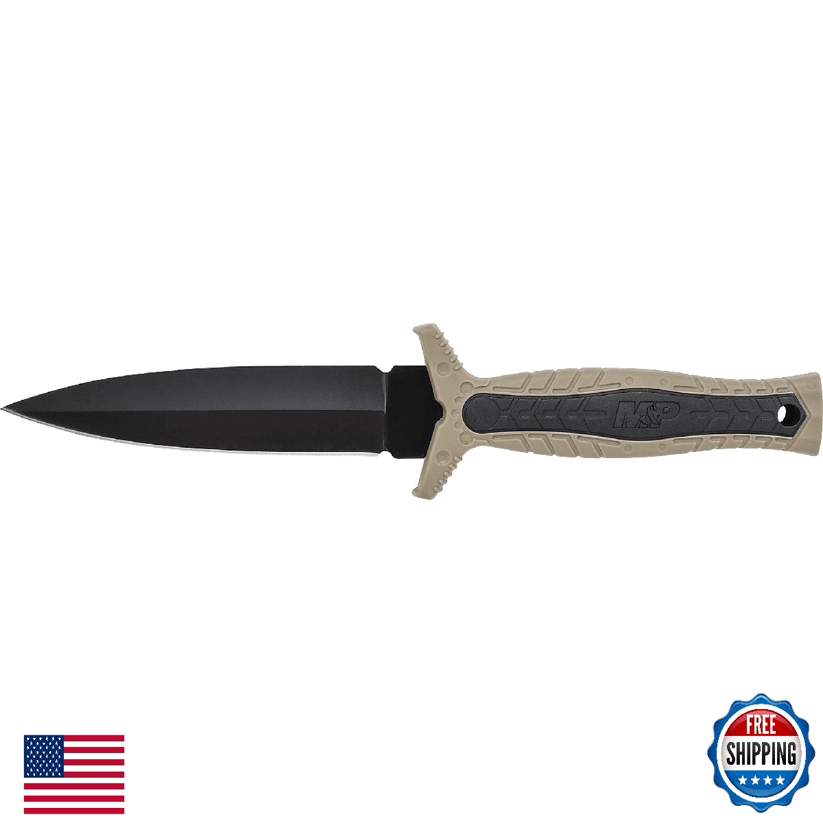 Smith & Wesson SWMPF3BR 9in High Carbon S.S. Full Tang Fixed Blade Knife - Image 1