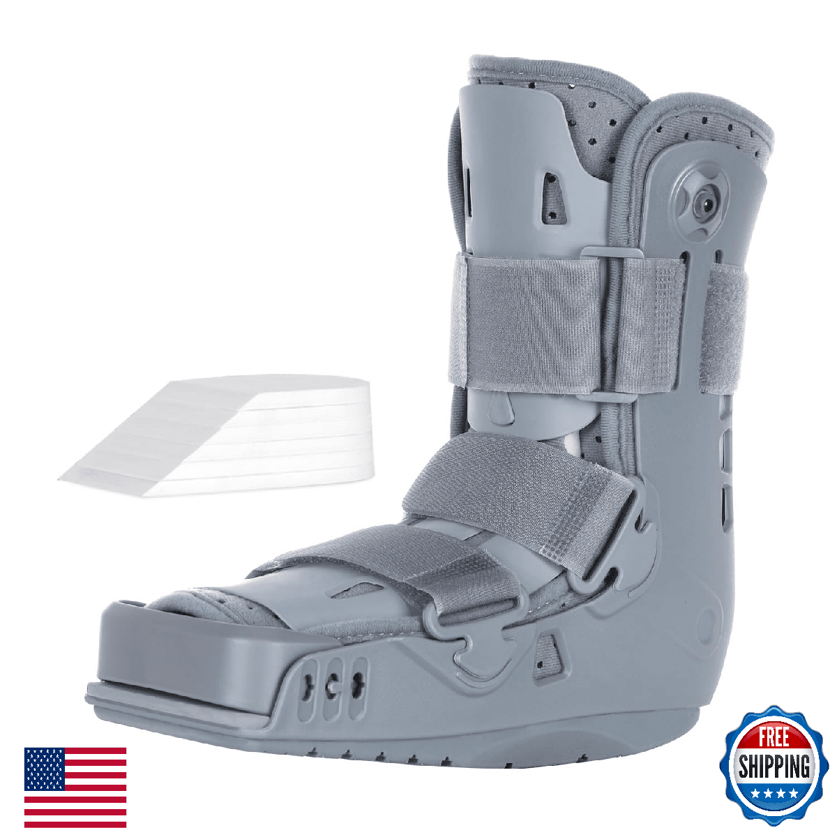 KD Walking Boot Short Air Walker Boot Foot Ankle Fracture Recovery Support Large - Image 1