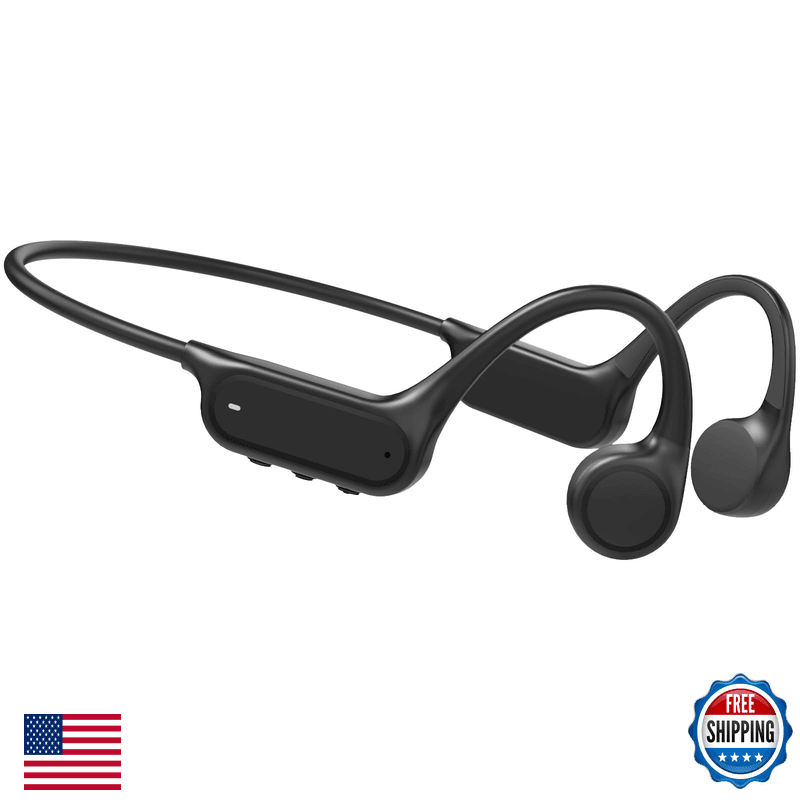 Haowolf Bone Conduction Headphones Bluetooth 5.4 Mic Open Ear Ipx8 Waterproof - Image 1