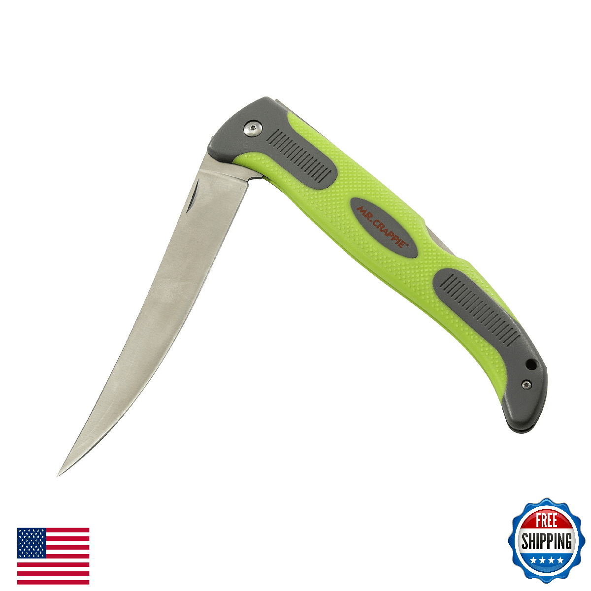 Smith's Mr. Crappie 6" Folding Flex Fillet Knife - Stainless Steel - Image 1