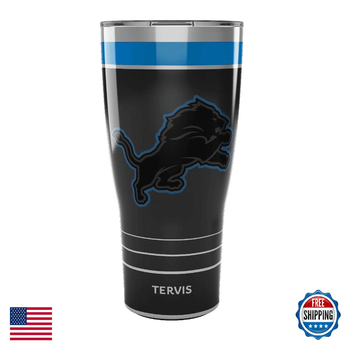 Tervis Traveler NFL Detroit Lions Night Game Triple Insulated Tumbler Mug - Image 1
