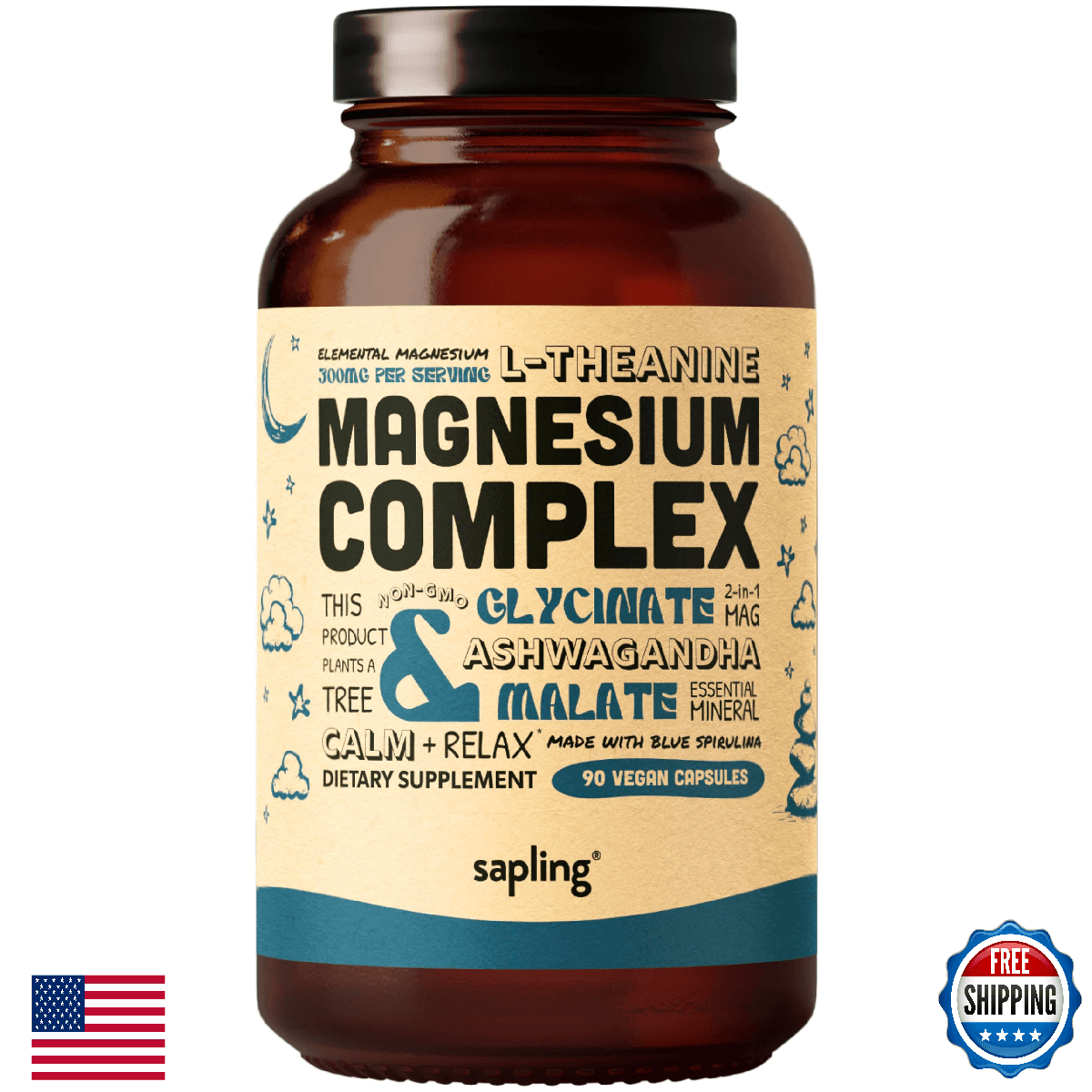 Magnesium Glycinate Complex - Chelated Mg Glycinate Malate Supplement - Image 1