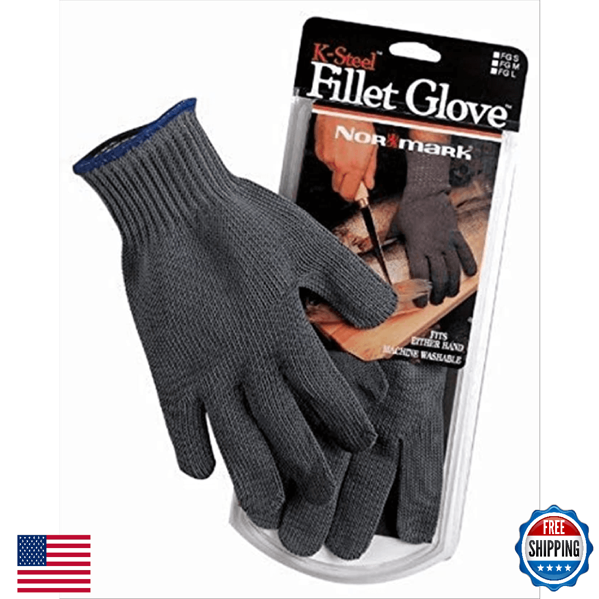 Rapala Fillet Glove Large - Cut-Resistant & Protective for Fish Cleaning - Image 1