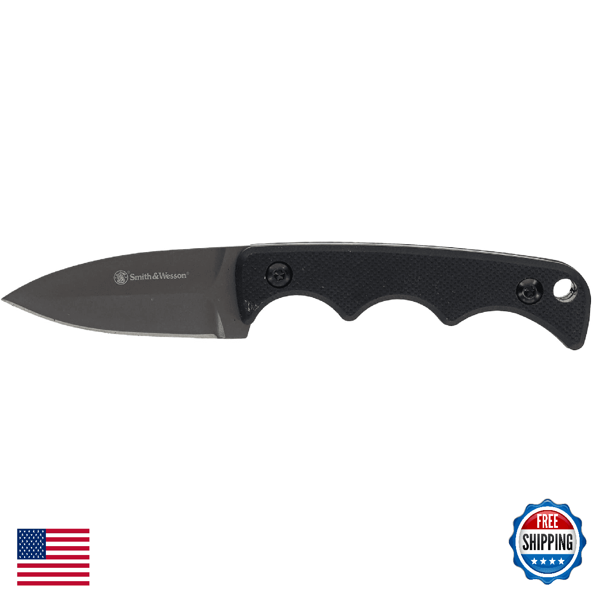 Smith & Wesson H.R.T Spear Point 5.5" Neck Knife 2" Blade Tactical EDC - Image 1