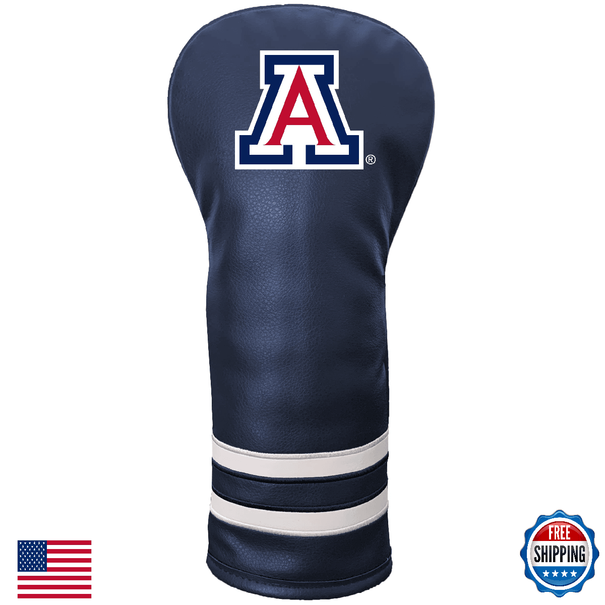 Team Golf NCAA Arizona Vintage Fairway Headcover - All Fairway, Hybrid, Utility - Image 1