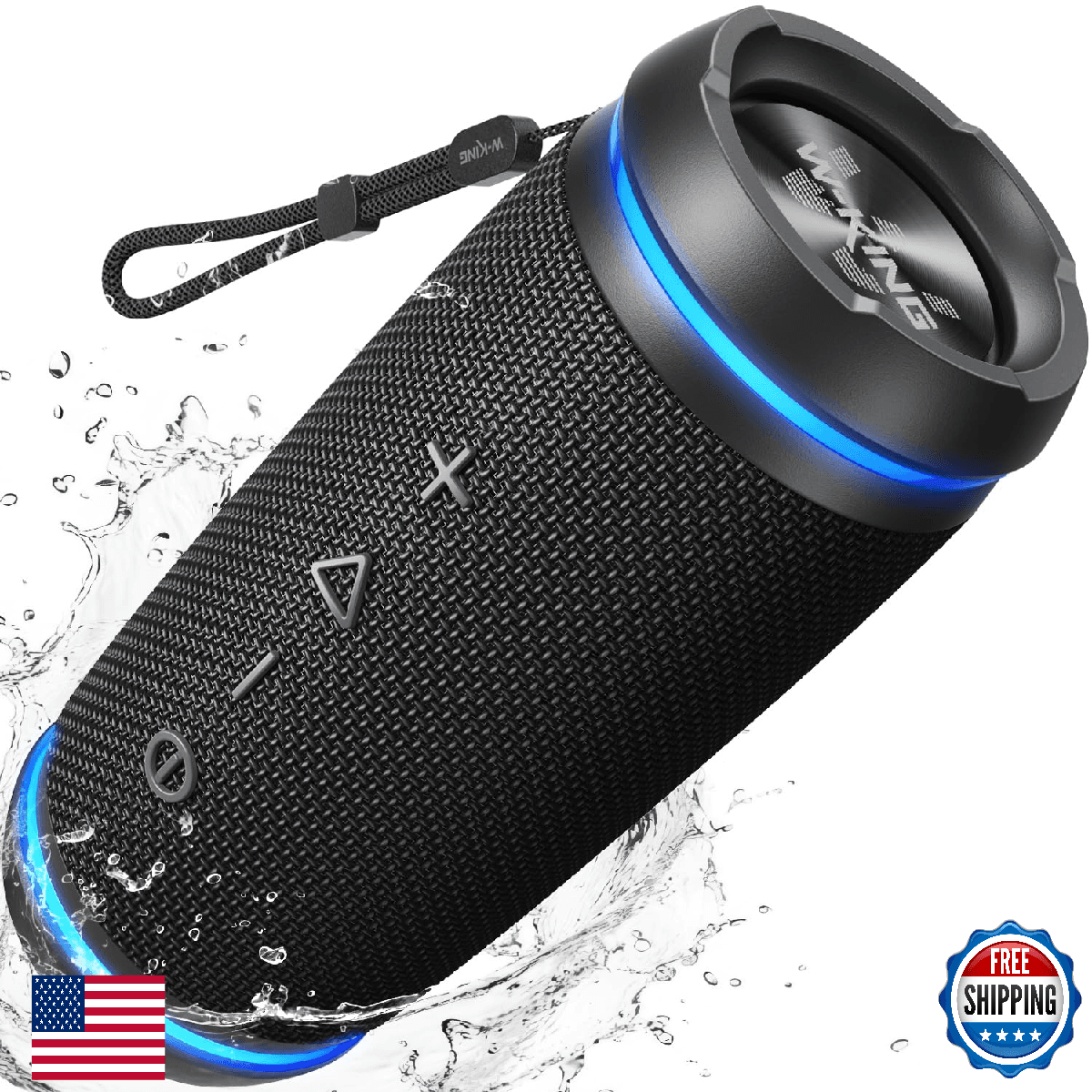 W-KING Bluetooth Speaker, 36W Portable Outdoor Bluetooth Speakers, True Wireless - Image 1