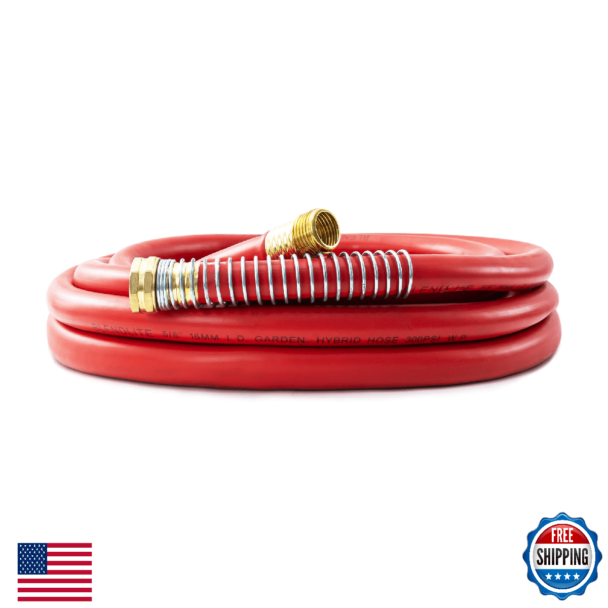 BLENDLITE 5/8" Garden Hose 20ft, -40℉ To 190℉ Hot/Cold, Heavy Duty,Flexible, 300 - Image 1