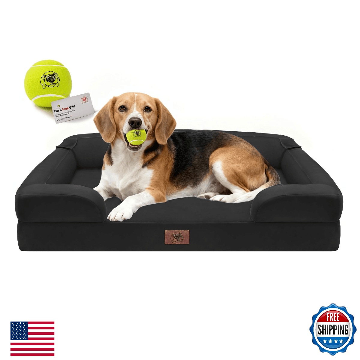 Orthopedic Dog Beds for Large Medium Dogs, Big Waterproof Memory Foam Pet Couch - Image 1