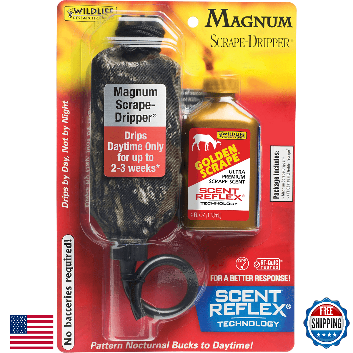 Wildlife Rsch Magnum Golden Scrape-Dripper, 4oz - Smart Scent Dispenser - Image 1