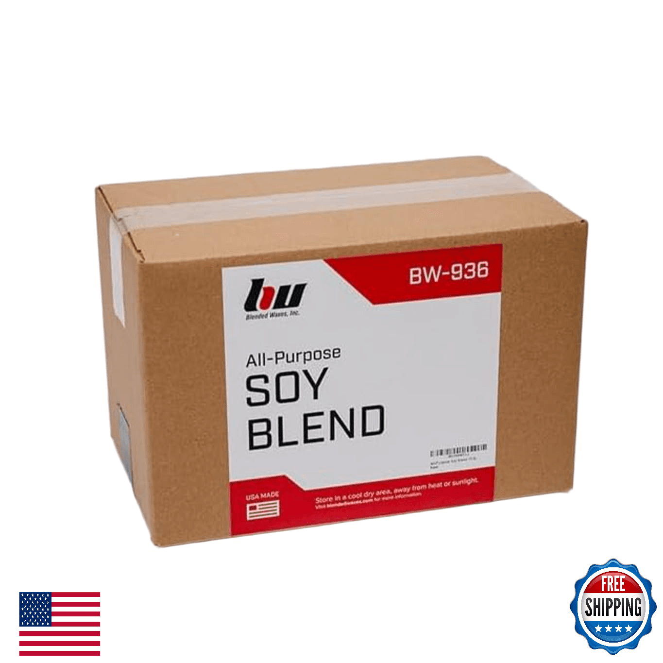 Blended Waxes Inc. All-Purpose Soy Wax for Candles 10lb Pack for Pillar Melts Ta - Image 1