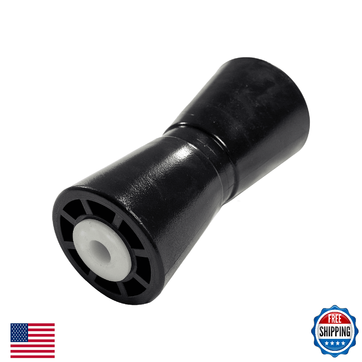 Tie Down Engineering 8" PVC Black Keel Roller 5/8" Shaft Boat Trailer - Image 1