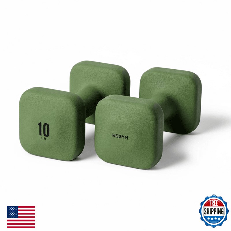 Wegym Safegrip Square Dumbbells Anti Slip Handles Aesthetic Weights For Home - Image 1