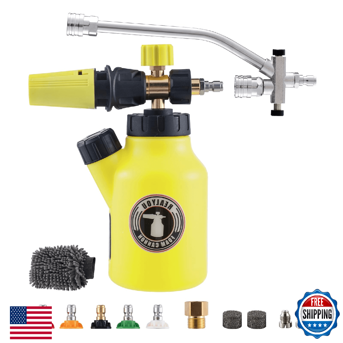 REALYOU Foam Cannon with Foam Cannon Dual-Connector, Pressure Washer Accessory f - Image 1