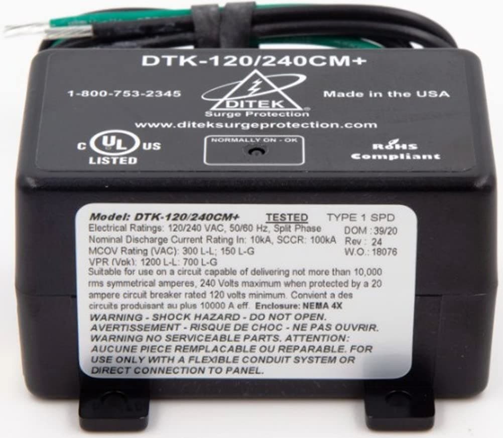 DITEK DTK-120/240CM+ Surge Arrestor Parallel Protector NEMA 4X Multi-Purpose - Thumbnail 3