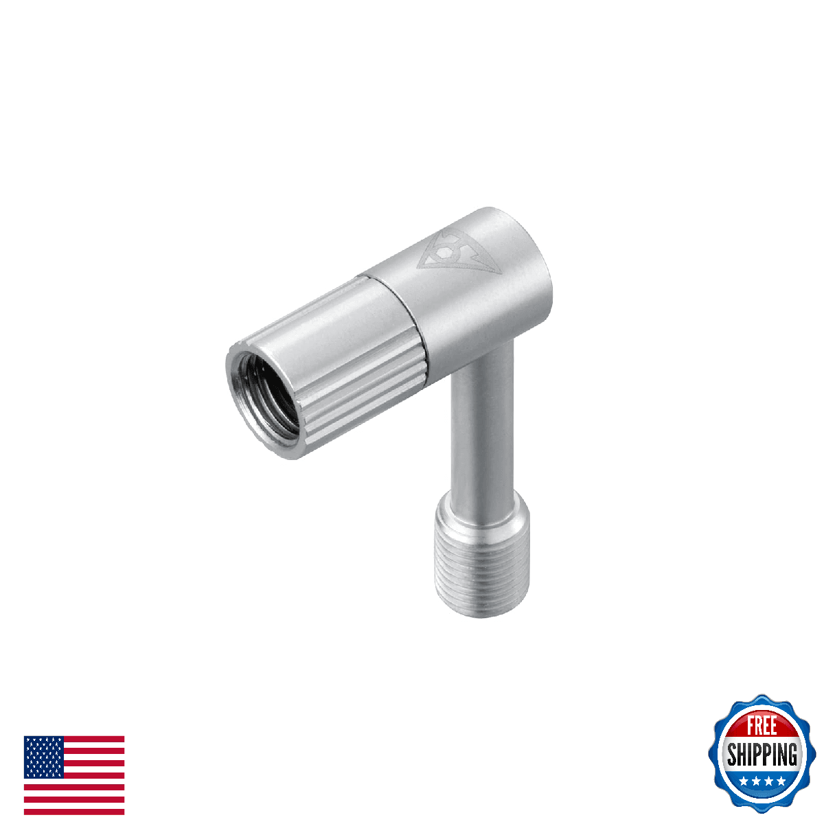 Topeak Pressure-Rite Schrader Valve Adapter - Brass Shock Pump Connector - Image 1