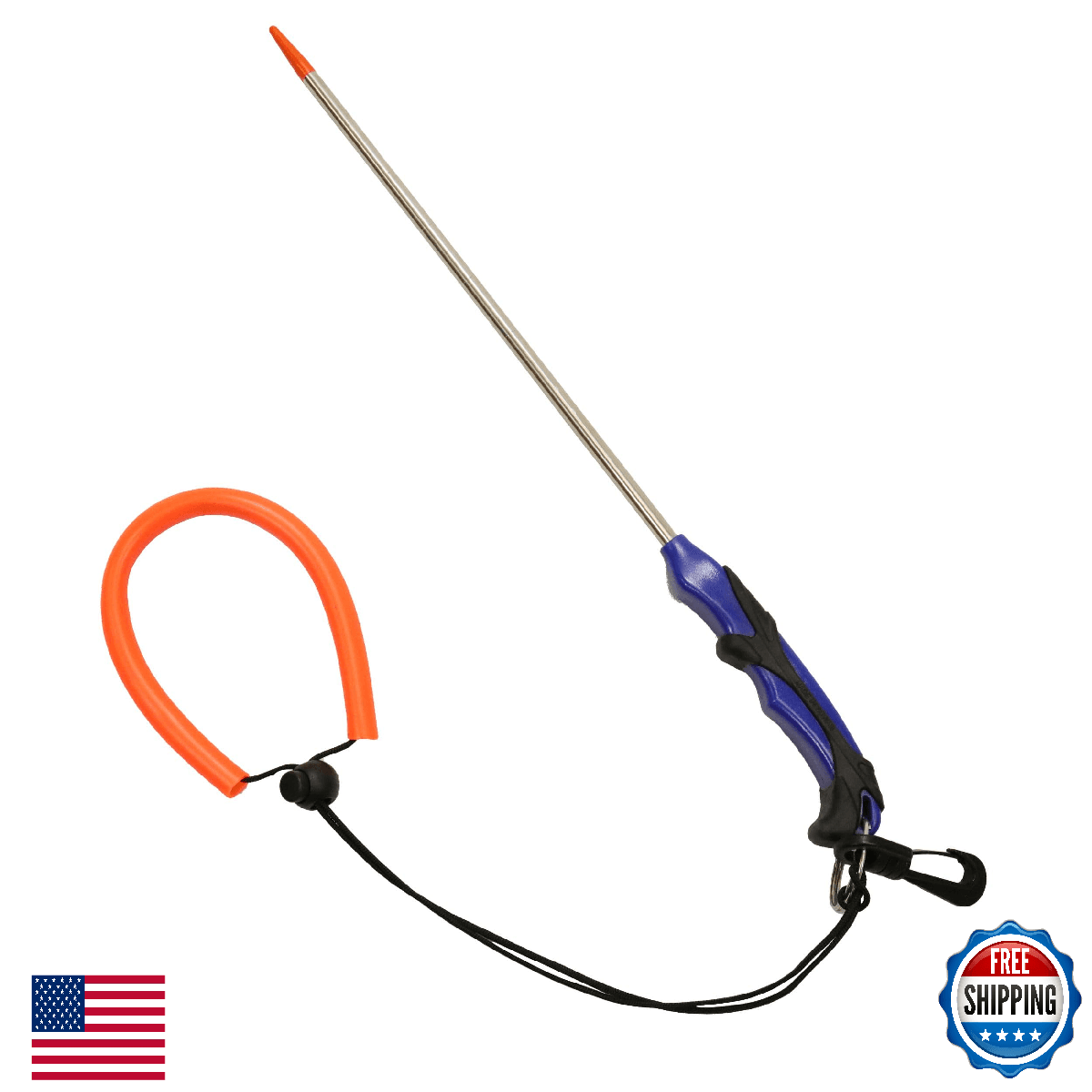 Scuba Choice Lobster Tickle Stick Stainless Steel Diving Tool Molded Grip Swivel - Image 1