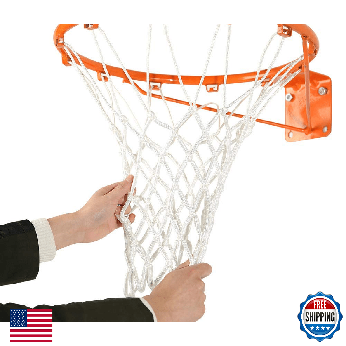 Spring Meow Heavy Duty Outdoor Basketball Net, Weather-Resistant, Durable Replac - Image 1