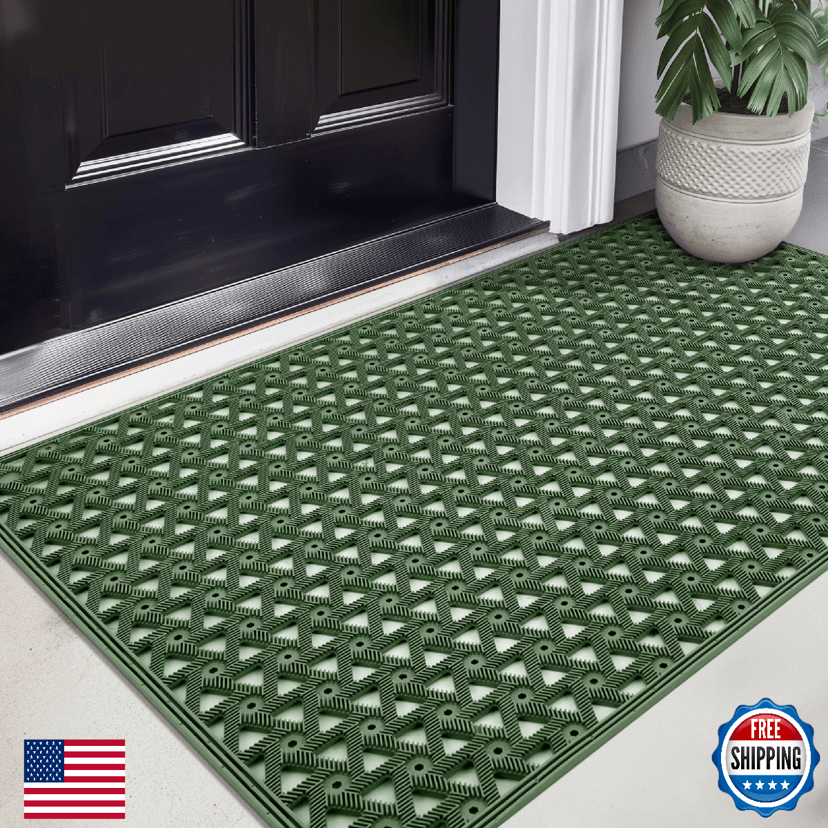 Granny Says Front Door Mat Indoor Entrance Non Slip Washable Waterproof Welcome - Image 1