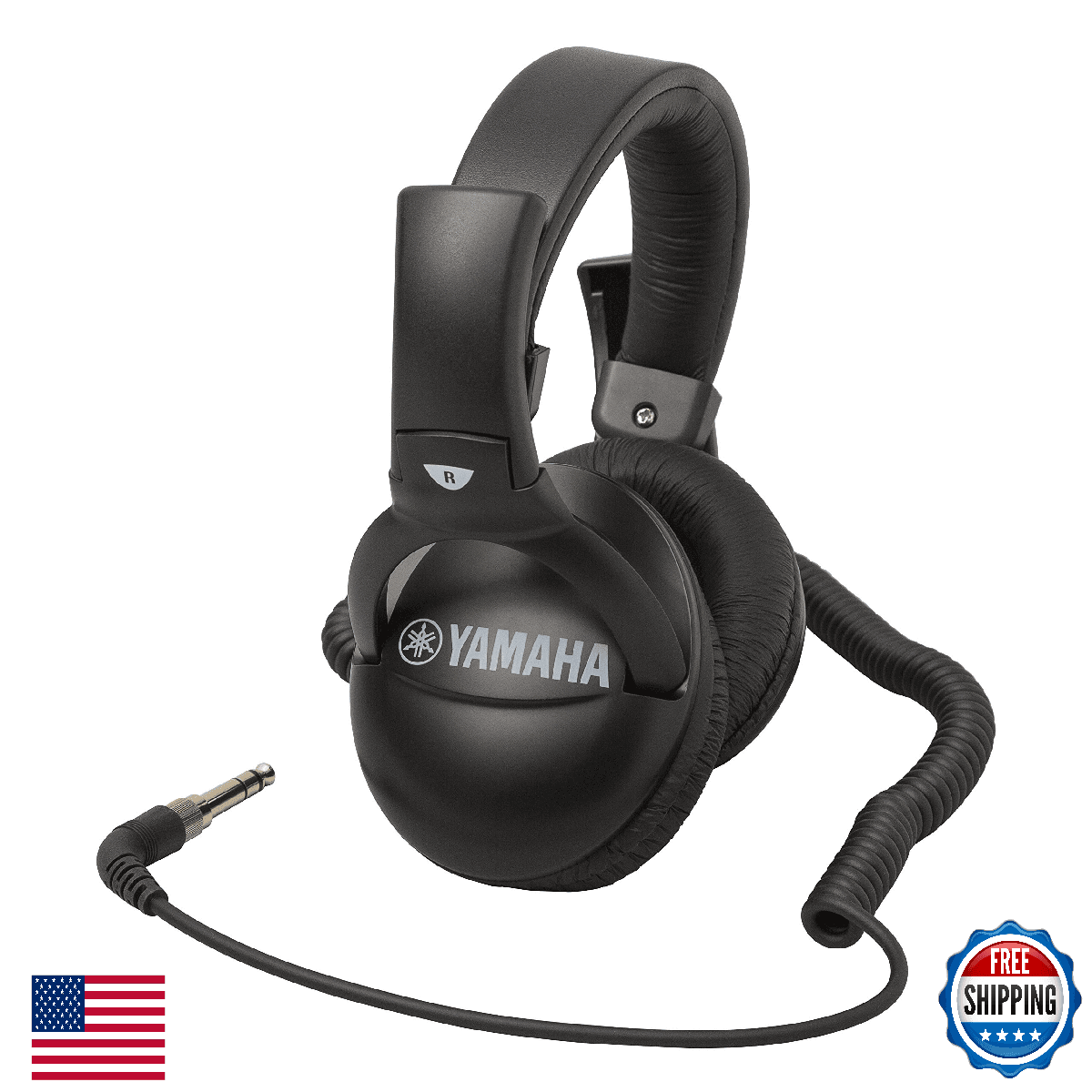 Yamaha RH50A Professional Studio Stereo Headphones - Coiled Cord - Image 1