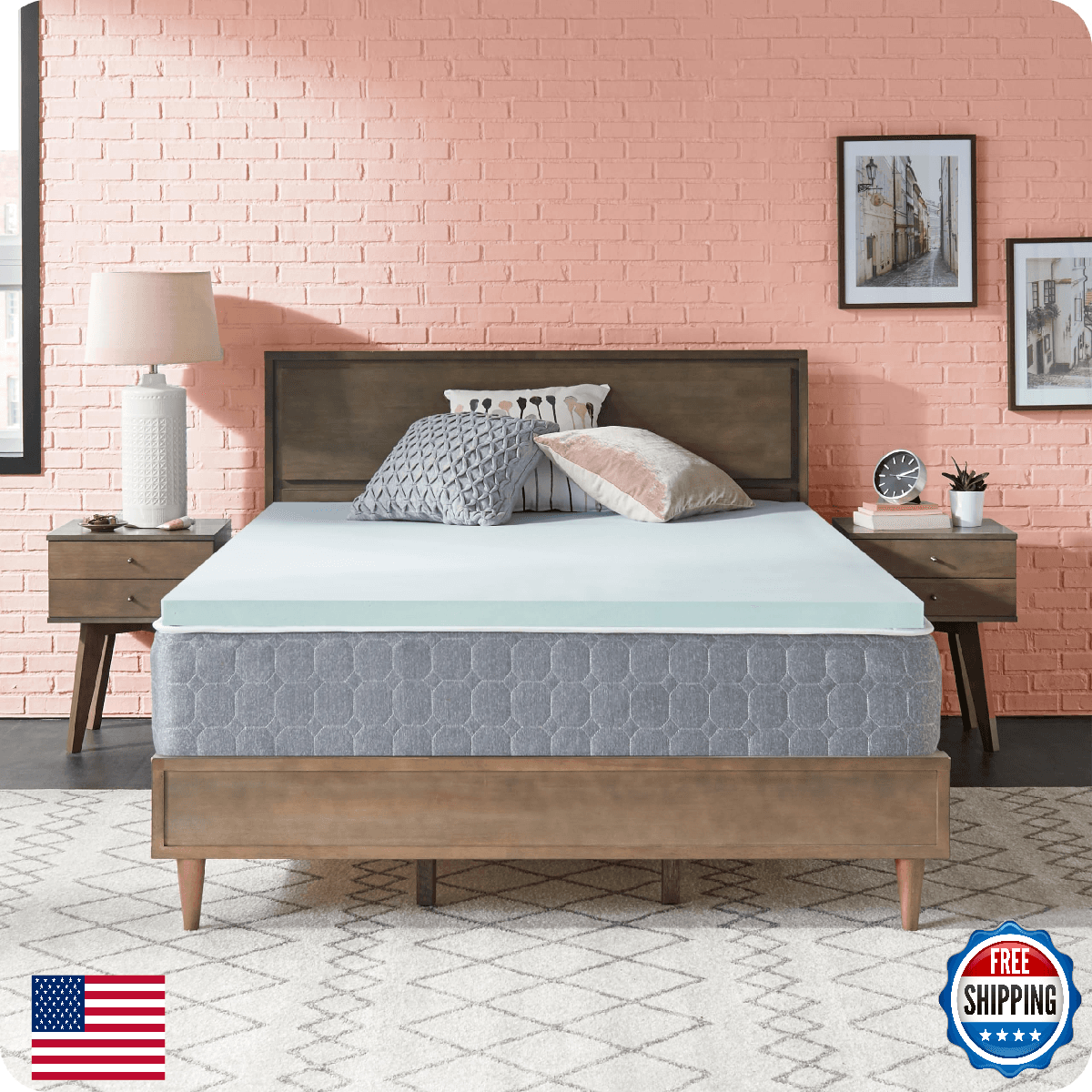 Sealy Dreamlife 2" Gel Memory Foam Full Mattress Topper, SealyComfort Gel - Image 1