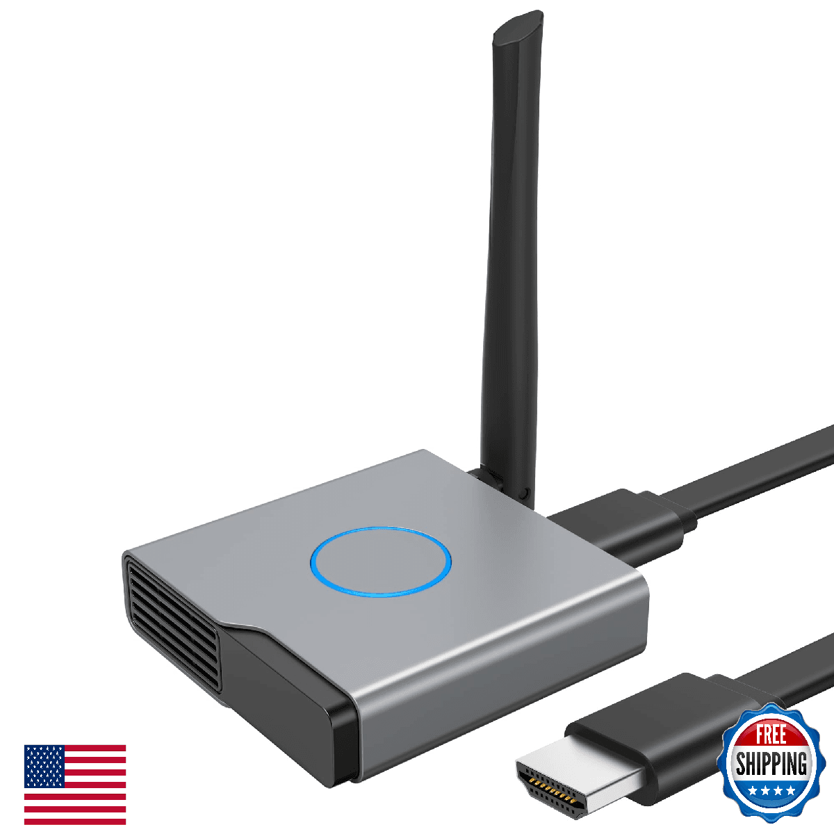 Wireless HDMI Display Dongle Adapter 4K Receiver Streaming Media Video - Image 1