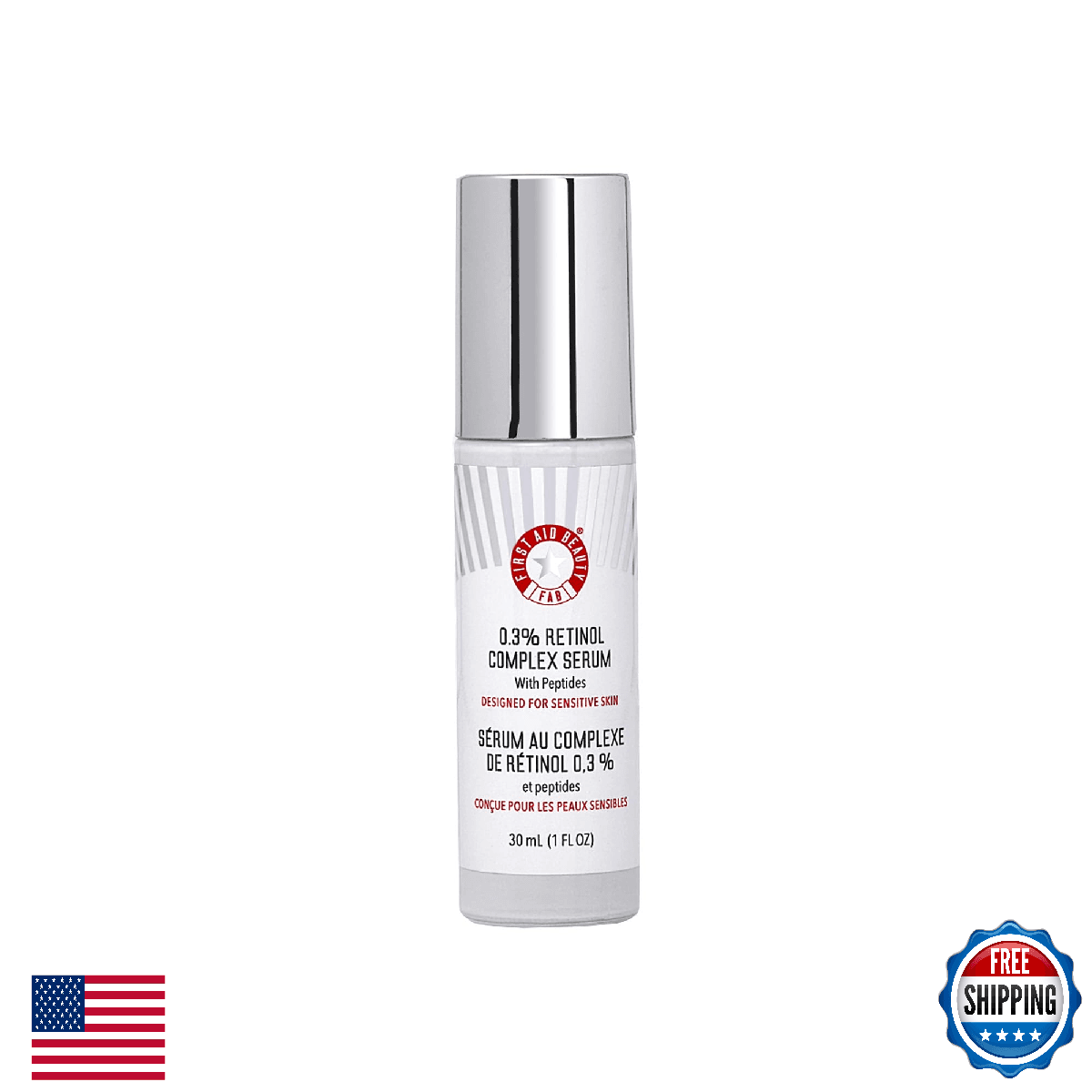 First Aid Beauty 0.3% Retinol Complex Serum W/ Peptides for Sensitive Skin - Image 1