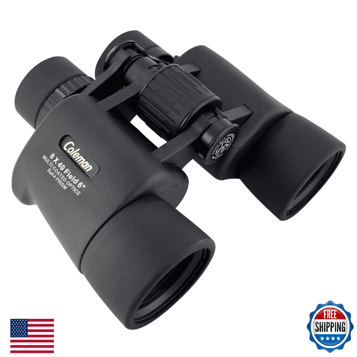 Coleman Signature 8x40 Waterproof Binoculars w/ Case - Multi-Coated, Porro Prism - Image 1