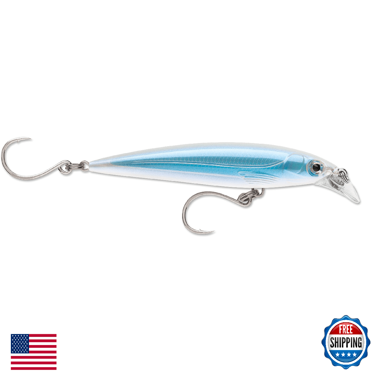 Rapala X-Rap Long Cast 14 Albino Shiner Fishing Lure - Image 1