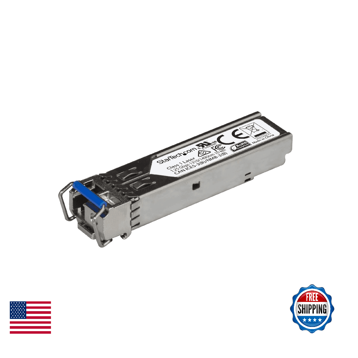 StarTech Juniper SFP-GE10KT13R15 Compatible SFP Module 1000BASE-BX-U 1Gbps B - Image 1