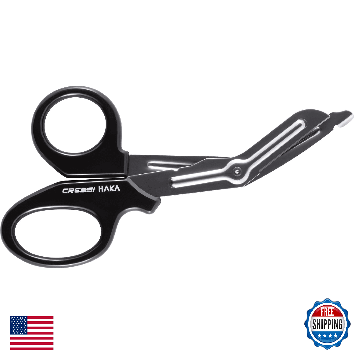 Cressi Stainless Steel Dive Shears Haka - Cut Fishing Line & Debris - Image 1