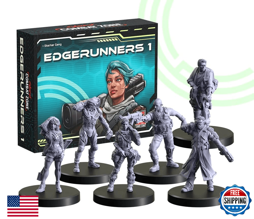 Monster Fight Club Cyberpunk Red Combat Zone Miniatures Expansion: Edgerunners 1 - Image 1
