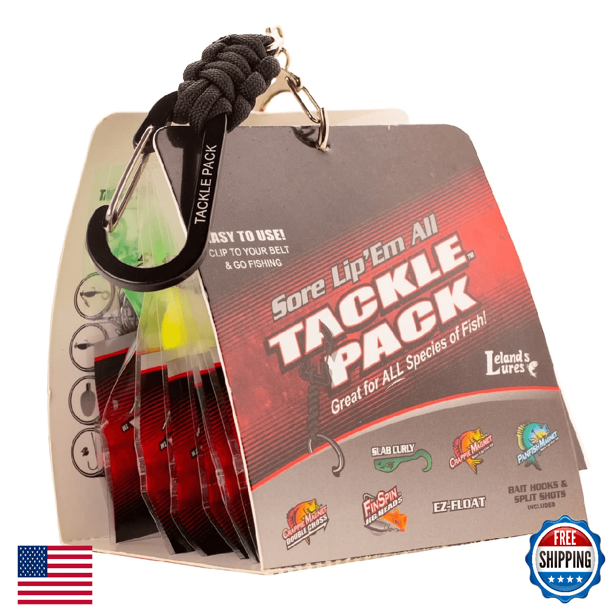 Crappie Magnet Fishing Lure Kit: Jig Heads, Soft Plastics, Hooks, Floats, Weight - Image 1