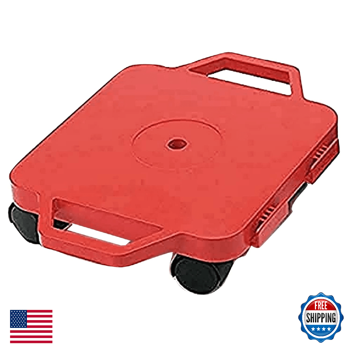 Cosom Scooter Board, 12 Inch Children's Sit & Scoot Board, Non-Marrin Wheels - Image 1