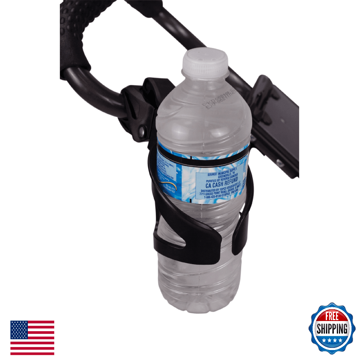 Bag Boy Universal Golf Cart Beverage Drink Holder - Self-Leveling - Image 1