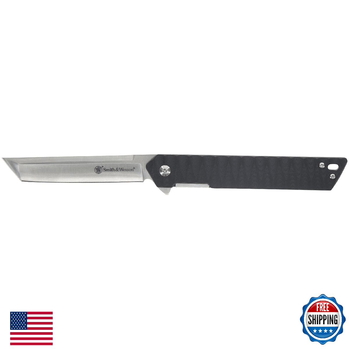 Smith & Wesson 24/7 Tanto 8.25in Stainless Ultra-Glide Folding Knife 3.5in - Image 1