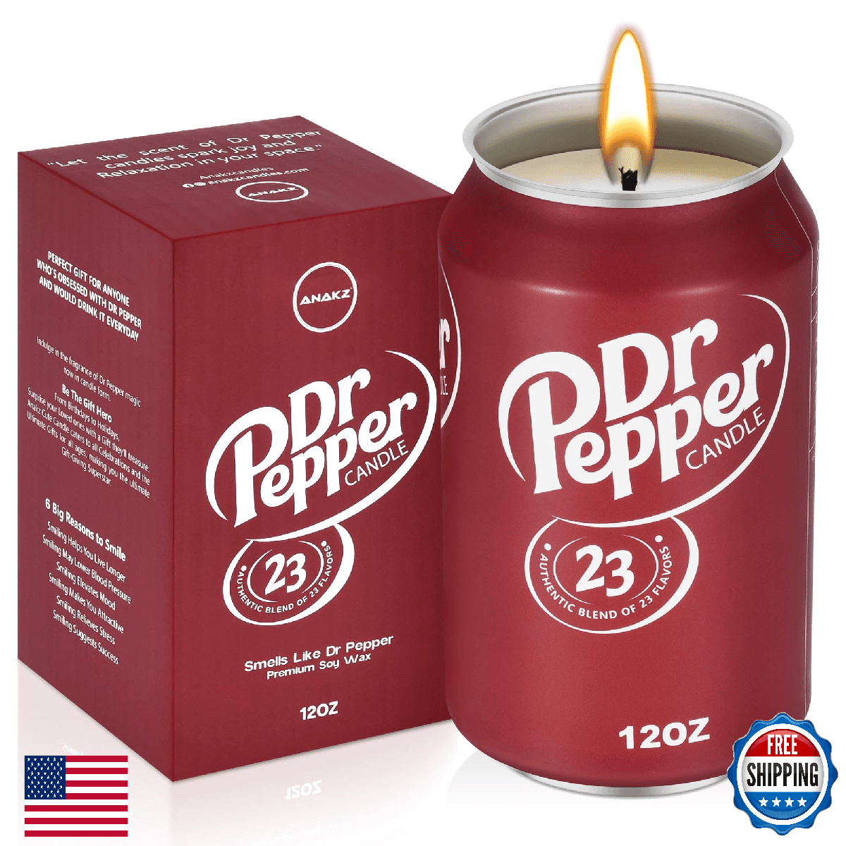 Dr Pepper Soda Scented Candle - Realistic Aroma - Unique Gift Idea - Image 1
