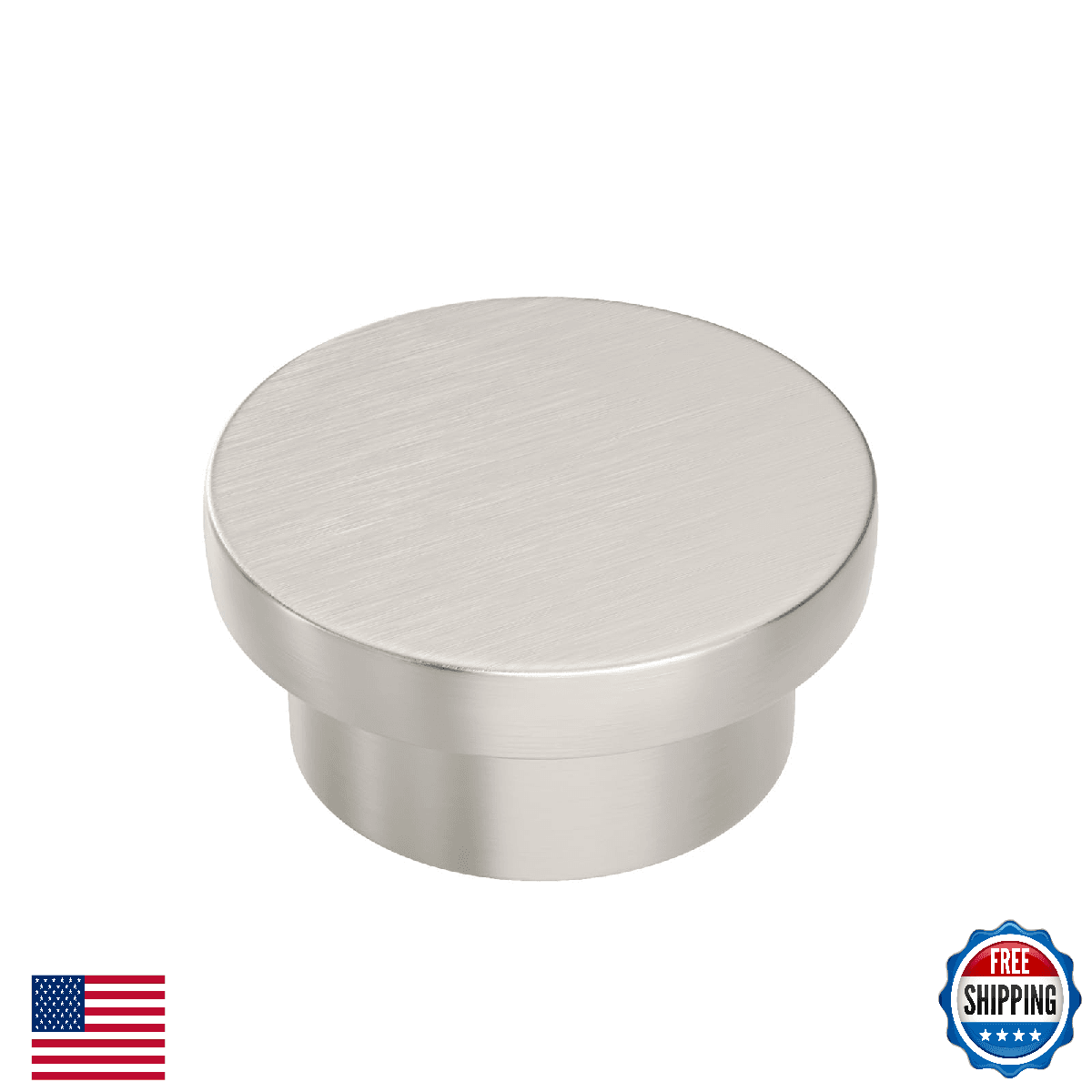 homdiy 15 Pack Cabinet Knobs Brushed Nickel Drawer Knobs Zinc Kitchen Cabinet Kn - Image 1