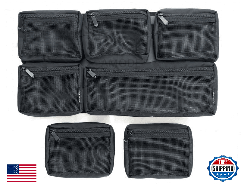 Upgraded Mesh Lid Organizer 7-Pocket Removable for Pelican 1510 1535 Cases - Image 1