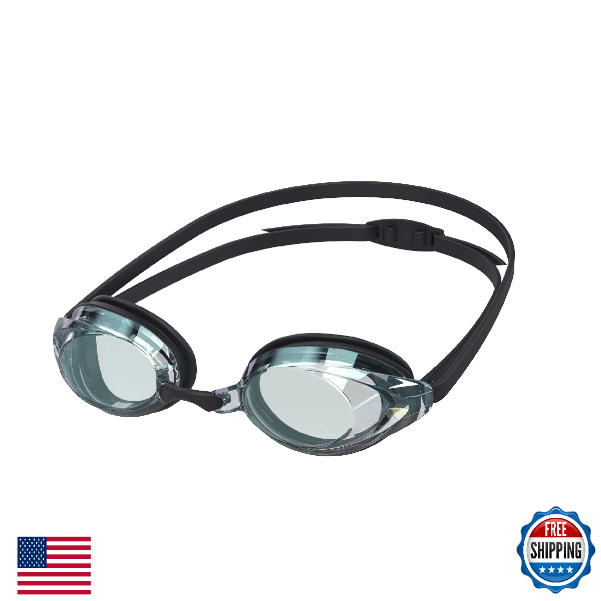 Speedo Unisex-Adult Mirrored Vanquisher 2.0 Swim Goggles - Image 1