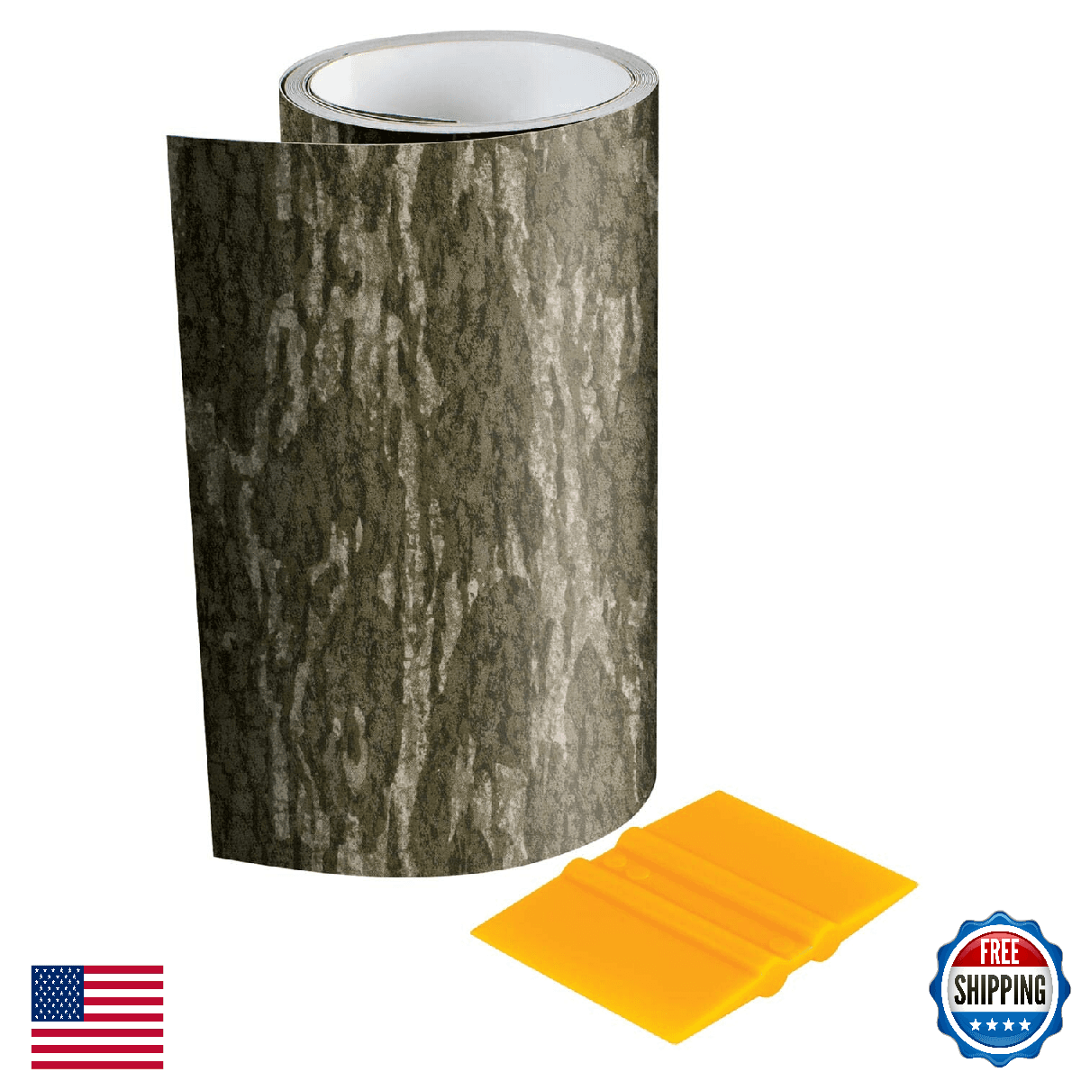 Mossy Oak 6"x7' Bottomland Camo Vinyl Tape Matte Hunting Wrap Decal 3M - Image 1