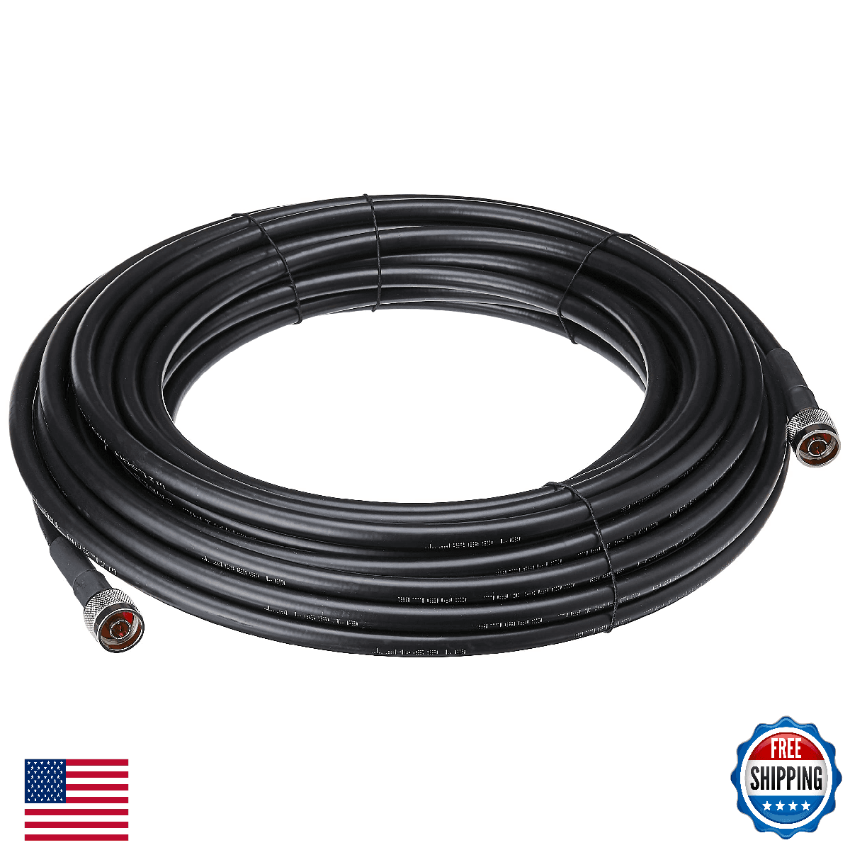 Wilson Electronics weBoost 50 ft. Black WILSON-400 Ultra Low Loss Coax Cable (N- - Image 1