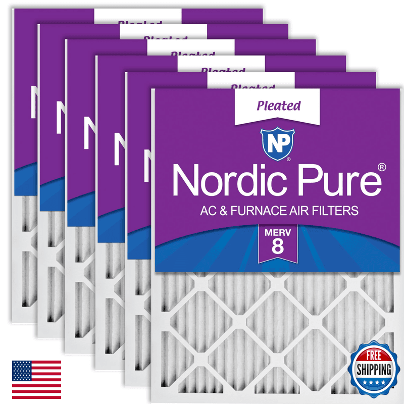 Nordic Pure 14X30X1 Merv 8 Pleated Ac Furnace Air Filters 6 Pack - Image 1